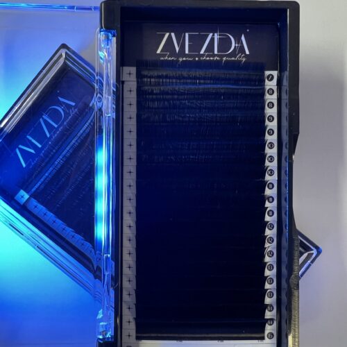 extensions de cils Zvezda noir une longueur CC